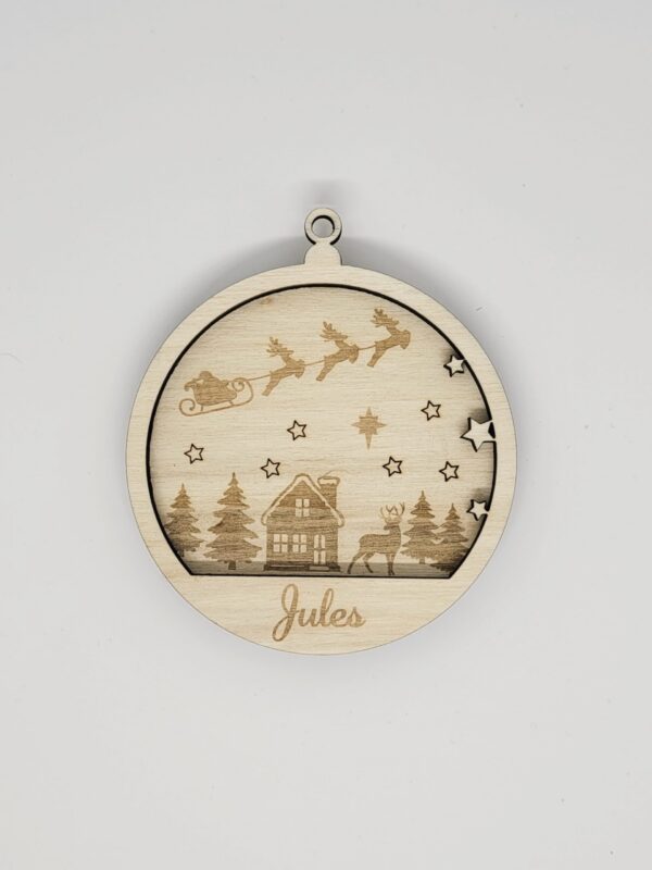 20231020_153914 Boule de Noël personnalisée, Village de Noël