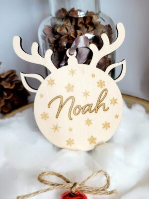 Boule de Noël personnalisée, Cerf