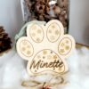 Boule de Noël personnalisée, Patte de chat