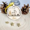 Boule de Noël personnalisée, Biche