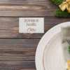 Marque place en bois édition de Noël