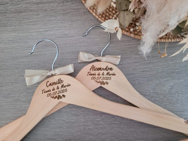 Cintre de mariage personnalisé